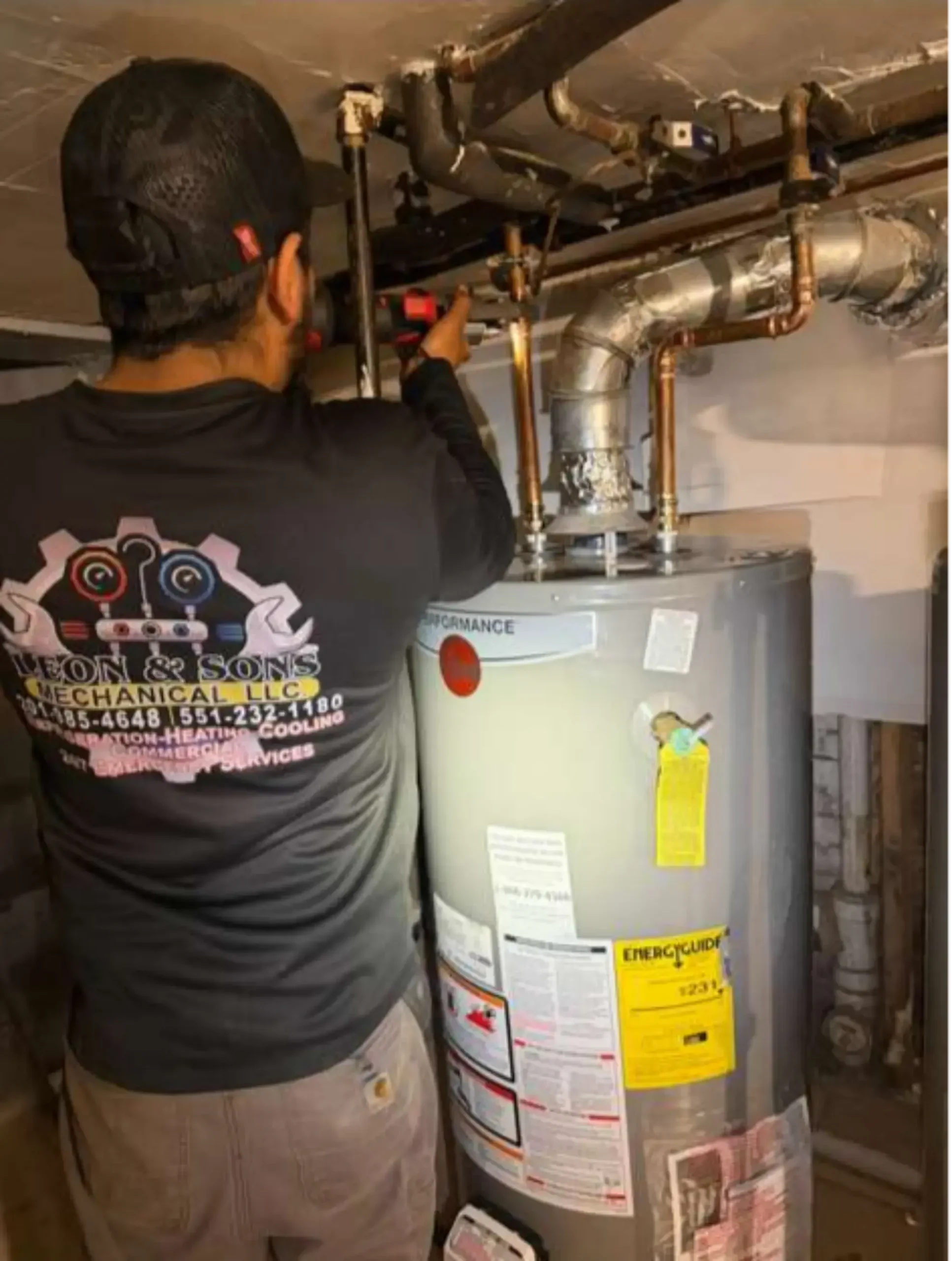 Plumbing services in New Jersey water heater installation